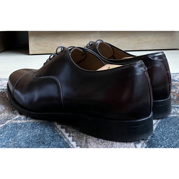 Johnston & Murphy Men’s Cap Toe Oxford Wine Leather Size 11.5D main image 7